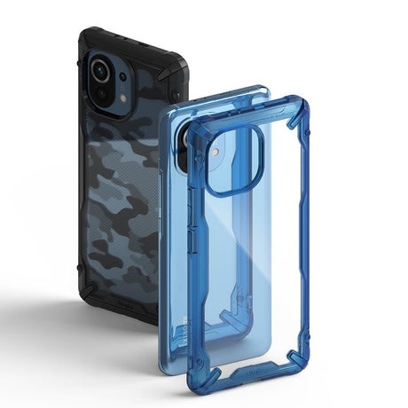 Противоударен Хибриден Калъф за Xiaomi MI 11, Ringke Fusion X Case, Син (3)