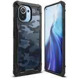 Противоударен Хибриден Калъф за Xiaomi Mi 11, Ringke Fusion X Camo Case, Черен