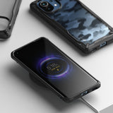 Противоударен Хибриден Калъф за Xiaomi Mi 11, Ringke Fusion X Camo Case, Черен (2)