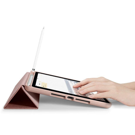 Калъф с Pen Поставка за iPad 9/ 8/ 7 10.2", Spigen Urban Fit Case, Розов (4)