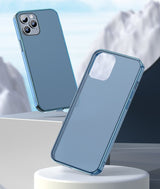 Матов Хибриден Калъф за iPhone 12/Pro, Baseus Frosted Case, Син (3)