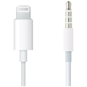 Оригинален Аудио Кабел Apple Lightning to 3.5mm Audio Jack Cable 1.2m Mxk22, Бял