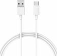 Оригинален USB-C Кабел за Xiaomi с Бързо Зареждане 1m, Бял (Bulk)