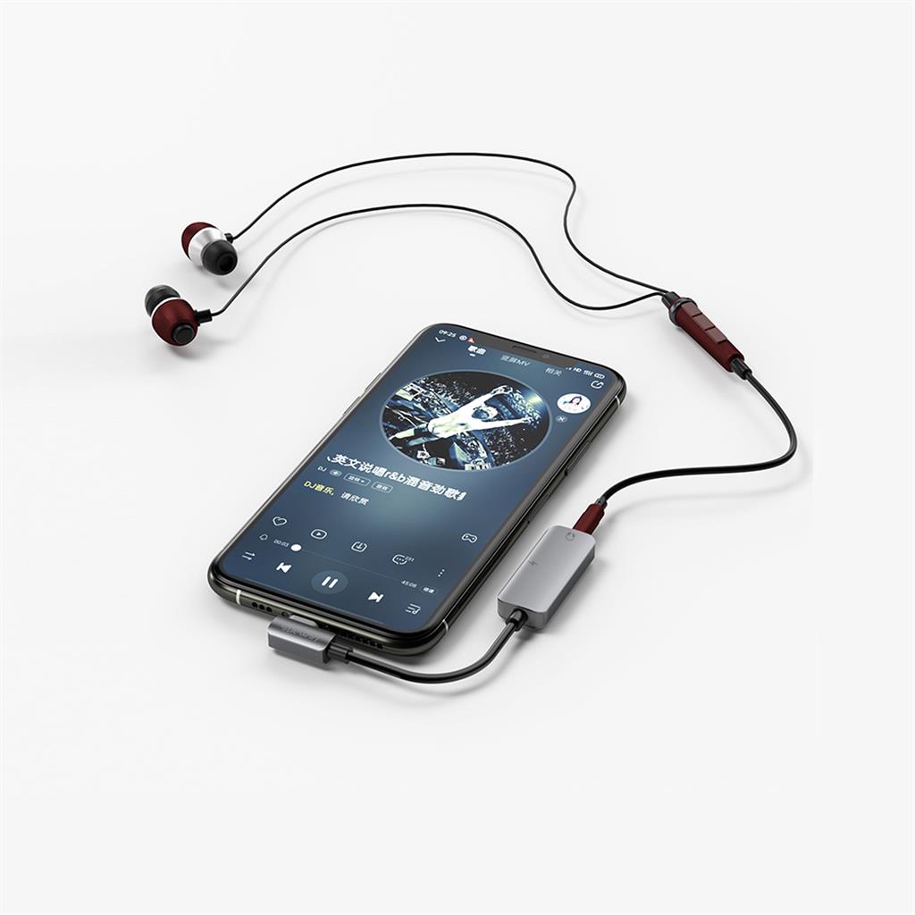 Аудио Адаптер USB-C за Samsung S21/20 Note 20/10, 4Smarts Splitter AUX 3.5mm, Черен (3)
