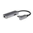 Аудио Адаптер USB-C за Samsung S21/20 Note 20/10, 4Smarts Splitter AUX 3.5mm, Черен