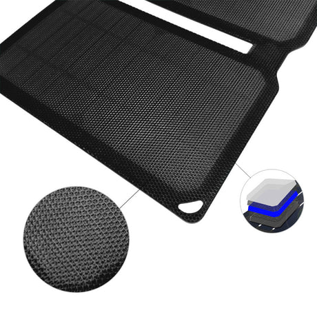 Соларно Зарядно, 4Smarts Foldable Solar Panel 10W, Черен (3)