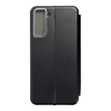 Кожен Калъф за Samsung S21, Forcell Elegance Book Case, Черен (2)