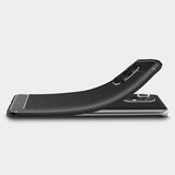 Противоударен Силиконов Калъф за Xiaomi Mi 11, Forcell Carbon Case, Черен