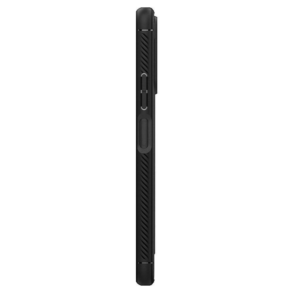 Противоударен Силиконов Калъф за Xiaomi Redmi Note 10 Pro/Max, Spigen Rugged Armor Case, Черен (7)
