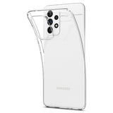 Противоударен Силиконов Калъф за Samsung A72, Spigen Liquid Crystal Case, Прозрачен (4)