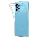 Противоударен Силиконов Калъф за Samsung A72, Spigen Liquid Crystal Case, Прозрачен (5)