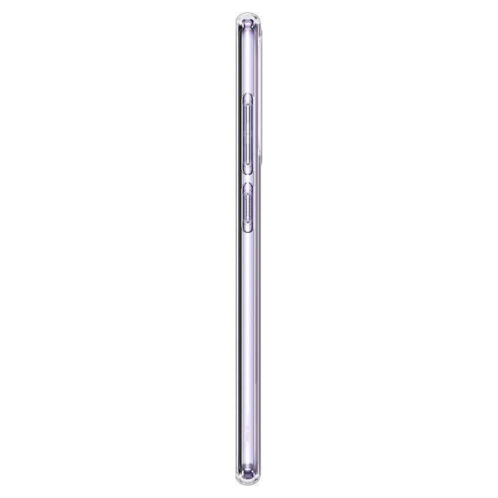 Противоударен Силиконов Калъф за Samsung A52, Spigen Liquid Crystal Case, Прозрачен (6)