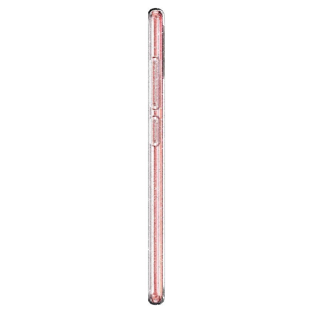 Противоударен Блестящ Калъф за Samsung A71, Spigen Liquid Crystal Glitter Quartz Case, Прозрачен (7)