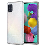 Противоударен Блестящ Калъф за Samsung A71, Spigen Liquid Crystal Glitter Quartz Case, Прозрачен (3)