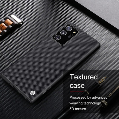 Калъф с Фибро Влакна за Samsung Note 20 Ultra, Nillkin Textured Case, Черен (5)