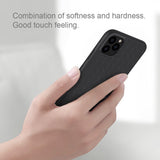 Калъф с Фибро Влакна за iPhone 11 Pro, Nillkin Textured Case, Черен (4)