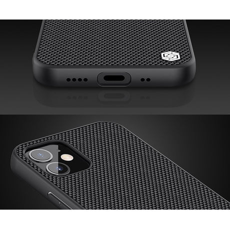 Калъф с Фибро Влакна за iPhone 12 Mini, Nillkin Textured Case, Черен (7)