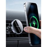 Безжично Зарядно-Стойка за Кола за iPhone, Joyroom Magsafe Charger 15w, Черен (2)