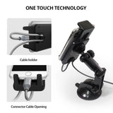 Вакуумна Стойка за Кола за Таблет и Телефон, Ringke Board Car Holder, Черен (7)