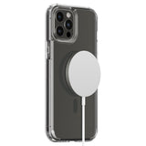 Magsafe Противоударен Калъф за iPhone 12 Pro Max, Spigen Ultra Hybrid Case, Сив (6)
