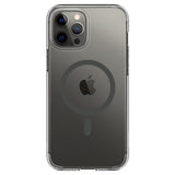 Magsafe Противоударен Калъф за iPhone 12 Pro Max, Spigen Ultra Hybrid Case, Сив (4)