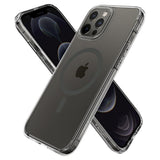 Magsafe Противоударен Калъф за iPhone 12 Pro Max, Spigen Ultra Hybrid Case, Сив (3)