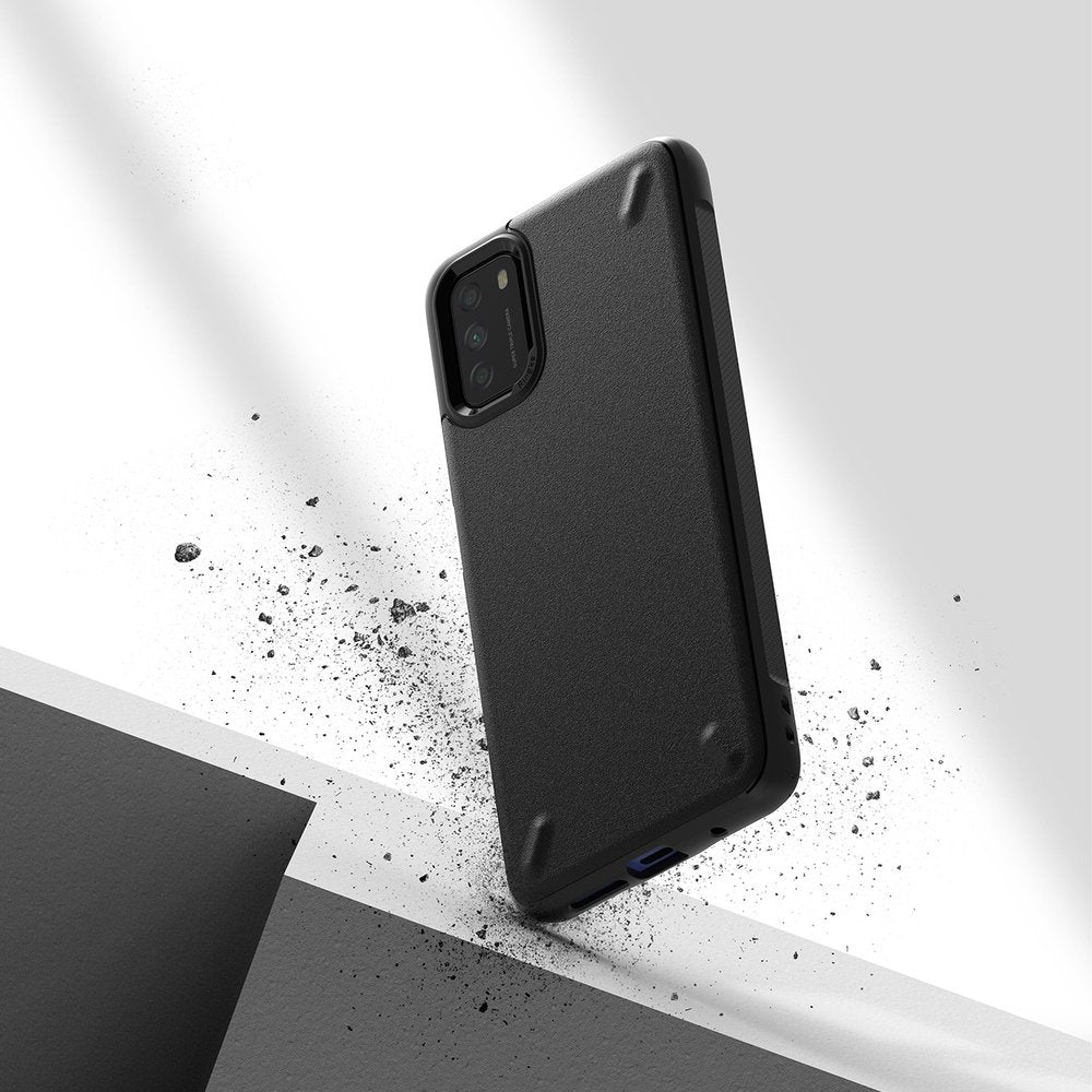 Противоударен Силиконов Калъф за Xiaomi Poco M3, Ringke Onyx Case, Черен (4)