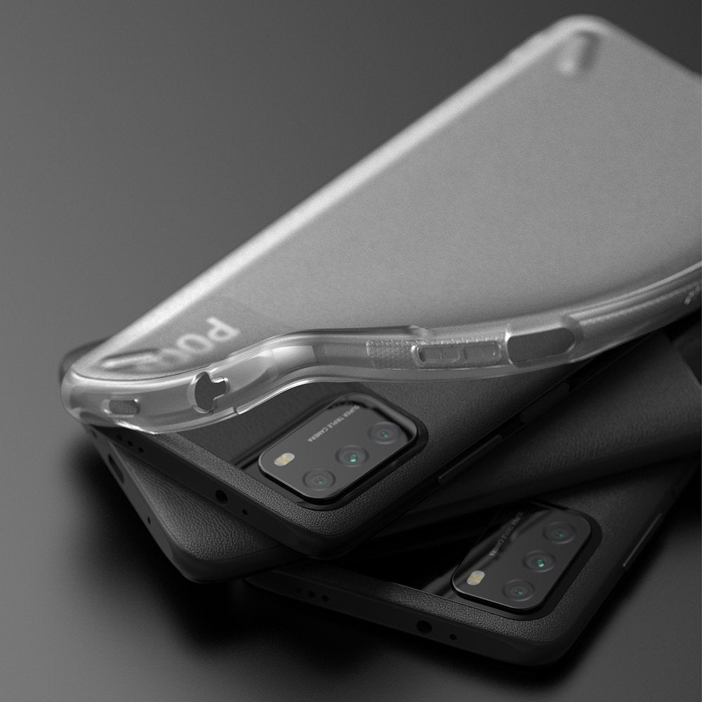 Противоударен Силиконов Калъф за Xiaomi Poco M3, Ringke Onyx Case, Прозрачен (3)