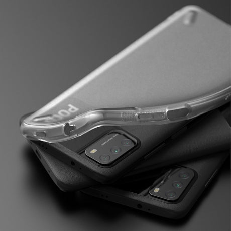 Противоударен Силиконов Калъф за Xiaomi Poco M3, Ringke Onyx Case, Прозрачен (3)