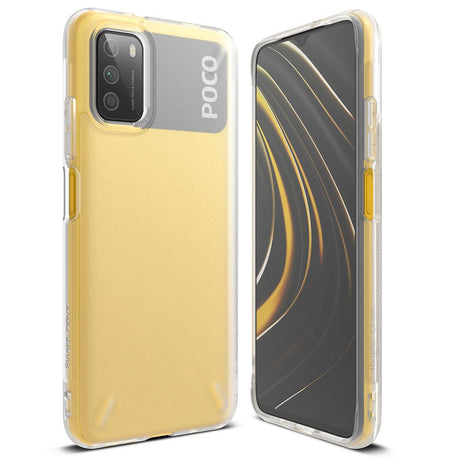 Противоударен Силиконов Калъф за Xiaomi Poco M3, Ringke Onyx Case, Прозрачен