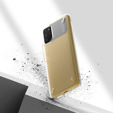 Противоударен Силиконов Калъф за Xiaomi Poco M3, Ringke Onyx Case, Прозрачен (4)