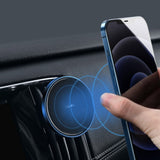 Магнитна Стойка за Кола за iPhone, Baseus Magsafe Air Vent/Board, Син (5)