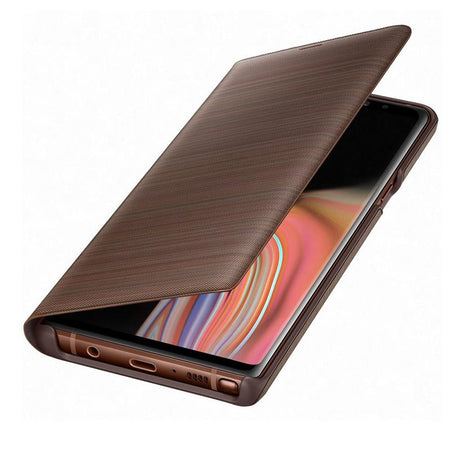 Оригинален Активен Калъф за Samsung Note 9 Led View Cover Book Case Ef-Nn960pae, Кафяв (2)