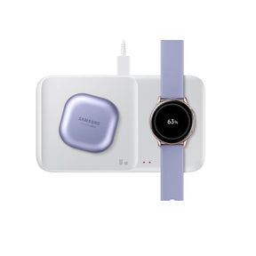 Безжично Зарядно за Samsung Wireless Charger Duo Pad EP-P4300BWE 9W, Бял