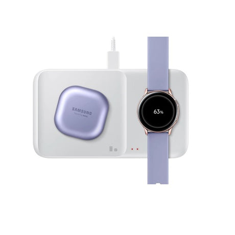 Безжично Зарядно за Samsung Wireless Charger Duo Pad EP-P4300BWE 9W, Бял