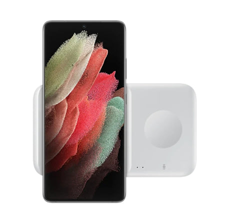 Безжично Зарядно за Samsung Wireless Charger Duo Pad EP-P4300BWE 9W, Бял (2)
