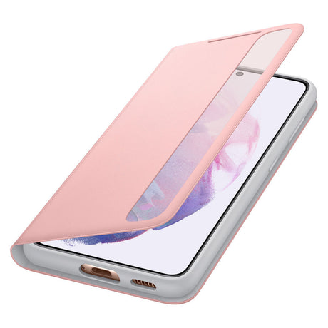 Оригинален Активен Калъф за Samsung S21 Clear View Cover Book Case EF-ZG991CPE, Розов (2)