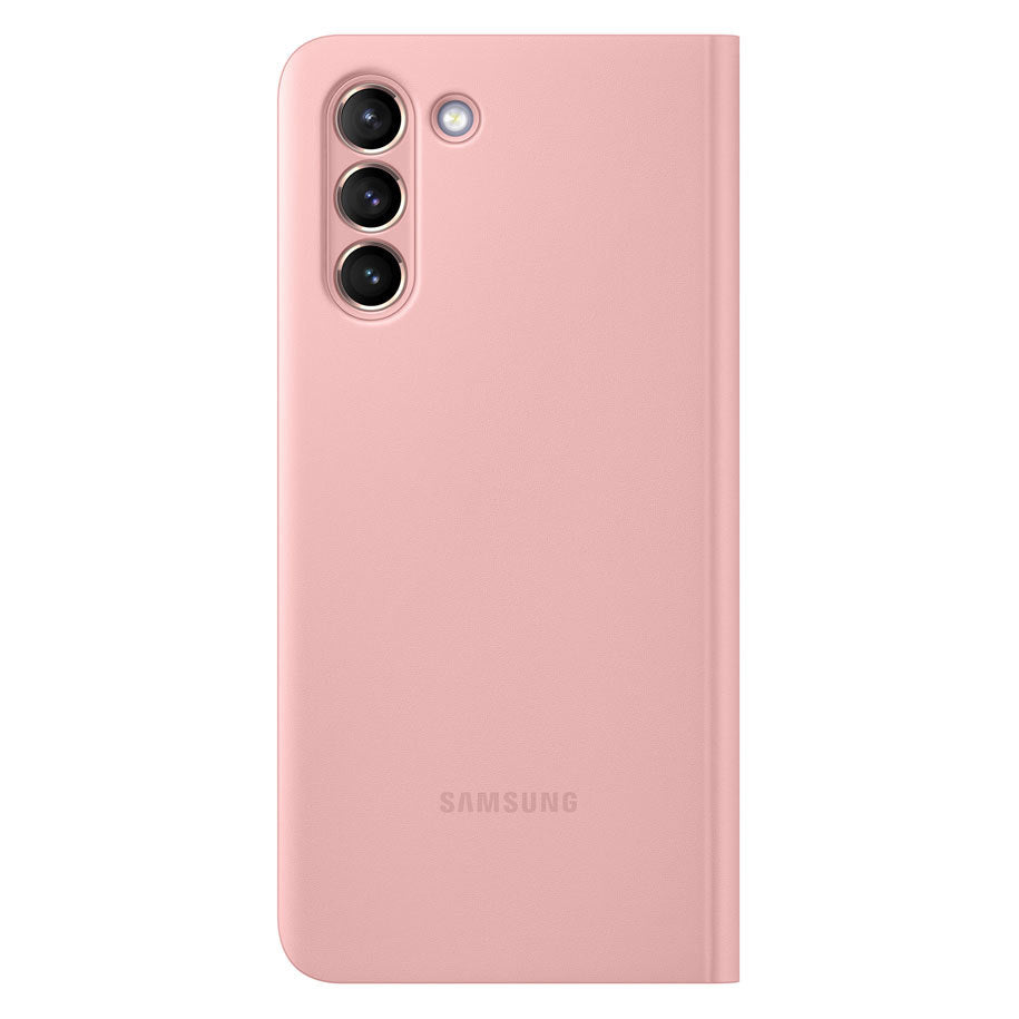 Оригинален Активен Калъф за Samsung S21 Clear View Cover Book Case EF-ZG991CPE, Розов (3)