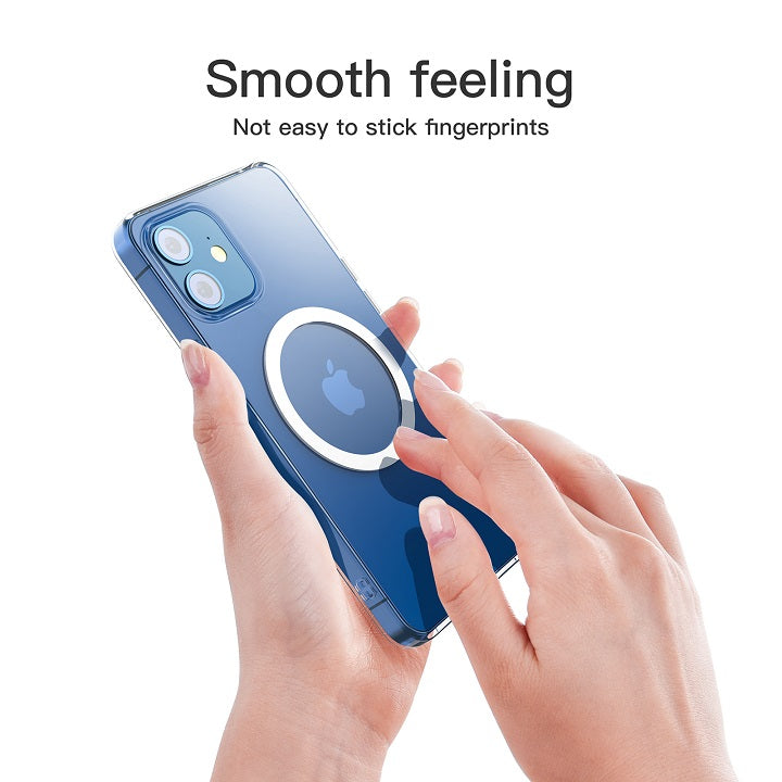 Magsafe Силиконов Калъф за iPhone 12/Pro, Choetech Magnetic Case, Прозрачен (6)