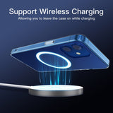 Magsafe Силиконов Калъф за iPhone 12/Pro, Choetech Magnetic Case, Прозрачен (2)