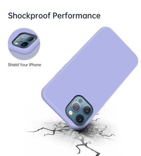 Magsafe Силиконов Калъф за iPhone 12/Pro, Choetech Magnetic Case, Лилав (4)