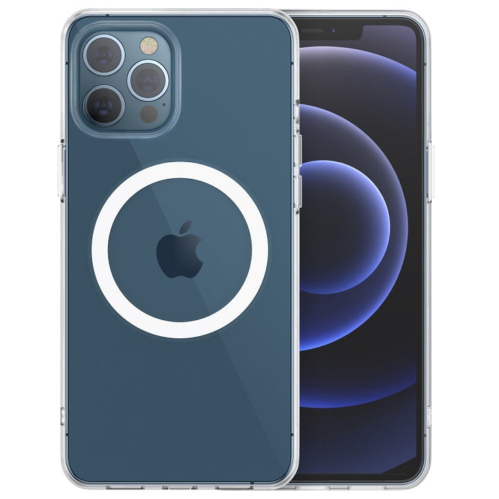 Magsafe Силиконов Калъф за iPhone 12/Pro, Choetech Magnetic Case, Прозрачен