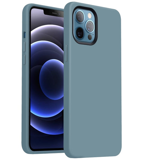 Magsafe Силиконов Калъф за iPhone 12/Pro, Choetech Magnetic Case, Светло Син