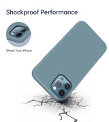 Magsafe Силиконов Калъф за iPhone 12/Pro, Choetech Magnetic Case, Светло Син (4)