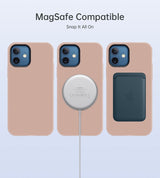 Magsafe Силиконов Калъф за iPhone 12/Pro, Choetech Magnetic Case, Розов (2)