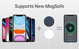 Magsafe Адаптер-Пластина за iPhone, Choetech Magnetic Metal Plate, Черен (6)