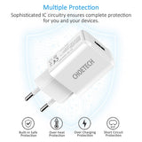 Зарядно за Телефон, Choetech 220v USB Wall Charger 10W, Бял (2)