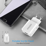 Зарядно за Телефон, Choetech 220v USB Wall Charger 10W, Бял (5)