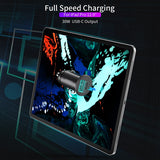 Мини Бързо Зарядно за Кола за Samsung S21/20 Note 20/10, Choetech 12v Dual Car Charger 30w, Черен (5)