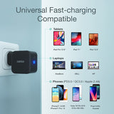 Зарядно за Apple Macbook и Лаптопи с USB-C, Choetech 220v Mini GaN 61W, Черен (5)